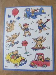 1991 Vintage Hallmark Sticker Sheet – Polly Teddy Bears