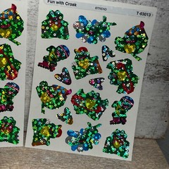 Lot of 2 Vintage 80’ds Trend Fun With Croak, Prismatic Sparkle Frogs 32 Counts