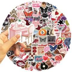 200Pcs Cool Trendy Y2K Stickers Aesthetic Downtown Girls Sticker for Water Bo…