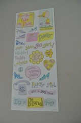 Scrapbook Stickers – 5 Sheets – by David Walker