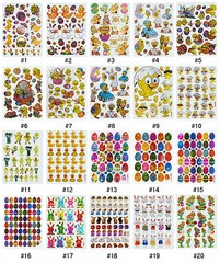 #153S Easter Egg Animal Children Kids Reward Craft Deco Scrapbooking Stickers