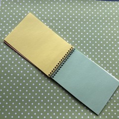 Vintage 80s 90s Hambly Notepad Studios Music Note Mirror Foil mini notebook