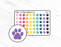 1182-1~~Dog Paw Print Planner Stickers.