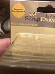 Jo-Ann Scrap Essentials Basic Alphabet Chipboard Letters 36 Pieces 32198