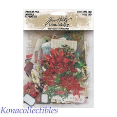 2024 Idea-ology Tim Holtz Christmas Ephemera TH94411 129 Pieces
