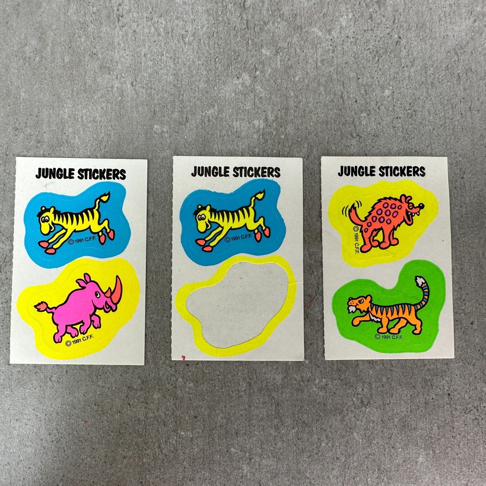 VTG 1990s Jungle Sticker ConAgra Frozen Foods BJ The Chief Kid Cuisine Rare Lot