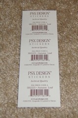 PSX Sticker Designs Sticker Strip ~ Autumn Leaf