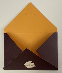 HALLOWEEN CREMECHII CAT ENVELOPES(3pc)Stickiiclub…Ghost…Pumpkin…Card Making…