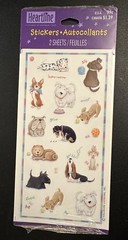 Vintage Heartline Hallmark Puppy Dog Stickers Party Favors Made In USA New