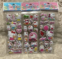 Retro Vintage Look Hello Kitty 3D Puffy Stickers 3 sets (#7)