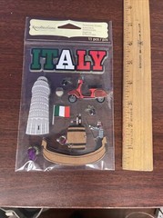 Italy Travel Scrapbooking Stickers 3D Recollections
