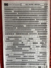 3 Letraset INSTANT LETTERING Transfer Letters 24 pt Palatino Semi-Bold 1