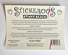 Vintage Penny Black Stickeroos ANOTHER BIRTHDAY #10-007 Acid-Free Sticker Sheet