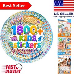Delightful Waterproof Stickers Set – 1800+ Dinosaurs & Ocean Animals for Kids
