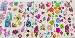 299+ Sticker Burst Collection Puffy Glitter Foam Retro PVC Nostalgic Holiday Bff