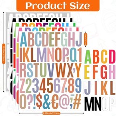 1000-Piece Waterproof Vinyl Alphabet & Number Stickers for Address Signage