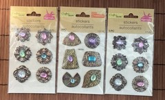 Crafter’s Square Gemstone Stickers – Lot Of 3
