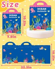 Toddler & Kids Reusable Sticker Book & Stickers – Travel Craft Fun Activity Gift