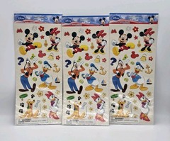 Disney Characters Stickers Mickey Minnie Donald Duck Pluto Goofy Sandylion 3pks