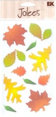 Jolee’s Boutique 3-D Fall LEAVES Theme Epoxy stickers 63844 Fast FREE Ship!