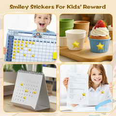 1000Pcs Gold Star Stickers – 1 Inch Holographic Self-Adhesive Metallic Foil Star