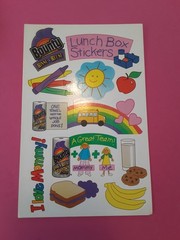 vintage Bounty Paper Towels promo Lunch Box stickers sticker sheet