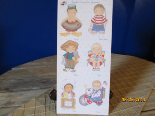 8 Sheets Tie Me To The Moon Dimple Street Gang Summer Boys Stickers