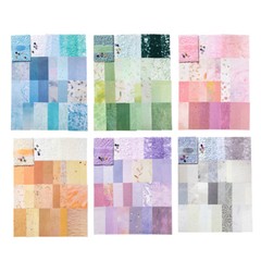 26Pcs DIY Diary Decor Accessories Handmade Scrapbook Paper Craft Textured Paper.