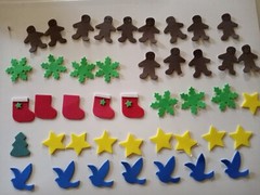 Christmas 3-D Foam Scrapbook Stickers for Crafts, Cards, Bags 40 count