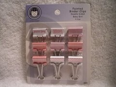 Li’l Davis Designs painted double sided binder clips scrapbooking new (pick one)