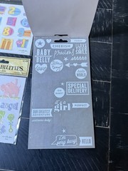 Large Baby Girl Scrapbooking Sticker Embellishment Lot Jolee’s Soft Spoken Baby