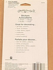 American Greetings Puffy Heart Stickers 1 Sheet 26 Stickers *NEW/SEALED* bb1