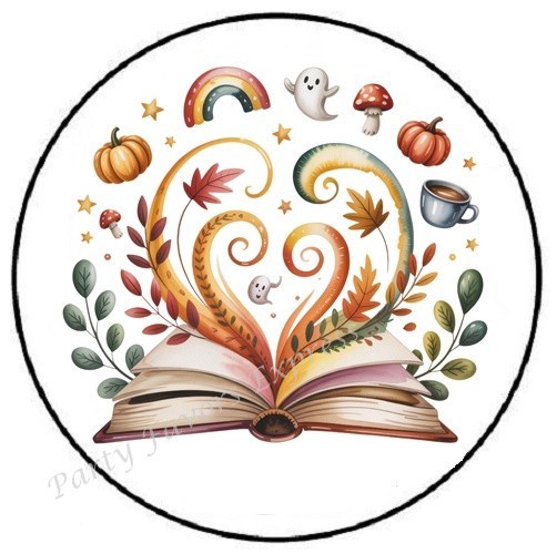 WHIMISICAL FALL FAIRY TALE AUTUMN ENVELOPE SEALS LABELS STICKERS PARTY FAVORS
