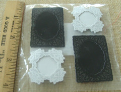 Michael’s B &W 3D Stickers Scrapbooking Mini Paper Frames 168321 Crafts Design