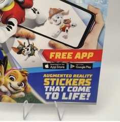 Paw Patrol AR Stickers 10 Pack Nickelodeon Augmented Reality App keeps kid inter