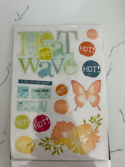 Me & My Big Ideas Mambi Stickers «Summer Time» Relax Heat Beach Sun Scrapbooking