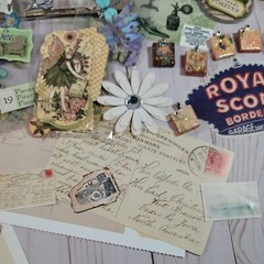 Scrapbook Ephemera Vintage Shabby Chic Victorian Fairy Floral Butterfly Lot #3