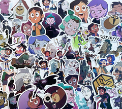 50 The OWL HOUSE stickers, Hooty, Luz, King, Hunter decals water bottle computer