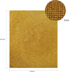 Glitter Rhinestone Stickers, 9.4 X 7.9 Inch Bling Rhinestone Sheets Self Adhesiv
