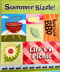 American Traditional Designs BBQ Summer Cardstock Stickers Pool Picnic Scrapbook