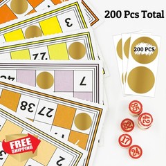 GUEER scratch off stickers 2 inch gold 200 pcs