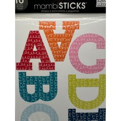 Me & My Big Ideas mambiSTICKS Alphabet Number Stickers 10 Sheets Multicolor NEW