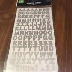 MAKING MEMORIES Creative Letters Alphabet LETTERS~Lot of 4 Pkg Dot Chunky Funky
