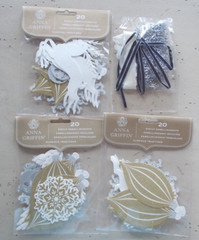 Lot 15 Anna Griffin Scrapbook Embellishments Ribbon Borders Die-Cuts Brads