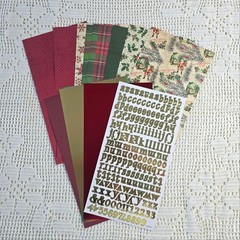 Christmas Junk Journal 2 , Scrapbooking Kit , Mini Album Kit