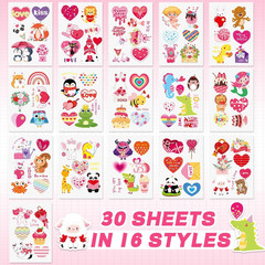 200 Pcs Valentines Stickers, Love Heart Stickers Valentine’S Day Sticker Bulk Vi