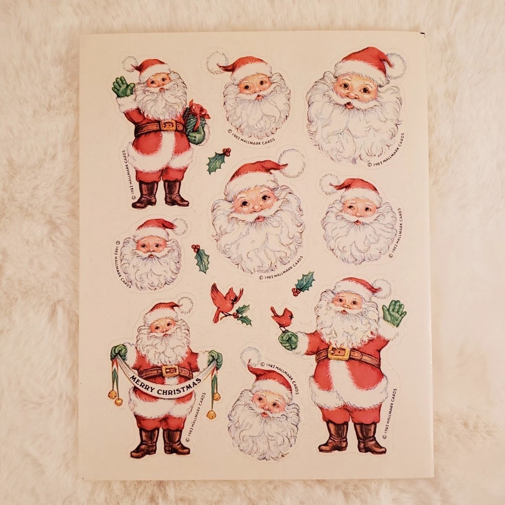 You Choose – Vintage 80s 90s Christmas Sticker Sheets, Excellent Condition!