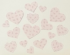 450+ Super Fun Heart Die Cuts Mixed Pink Pack Valentines Embellishment/Ephemera