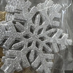 Recollections Christmas /Noël Snowflakes Chipboard Stickers 24pc Gold & Silver