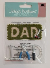Jolee’s DAD Tools Yard Lawnmower Father’s Day Scrapbooking Stickers